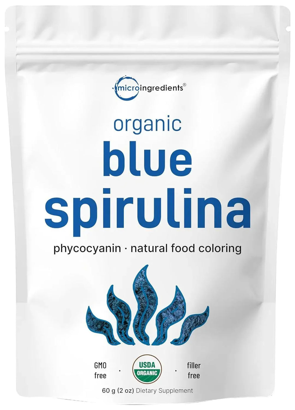 MICRO INGREDIENTS - Micro Ingredients Organic Blue Spirulina Powder 60Gr. - The Red Vitamin MX - Suplementos Alimenticios - {{ shop.shopifyCountryName }}