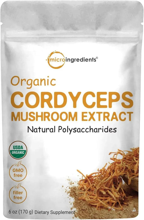 MICRO INGREDIENTS - Micro Ingredients Organic Cordyceps Mushroom Extract Powder 170Gr. - The Red Vitamin MX - Suplementos Alimenticios - {{ shop.shopifyCountryName }}