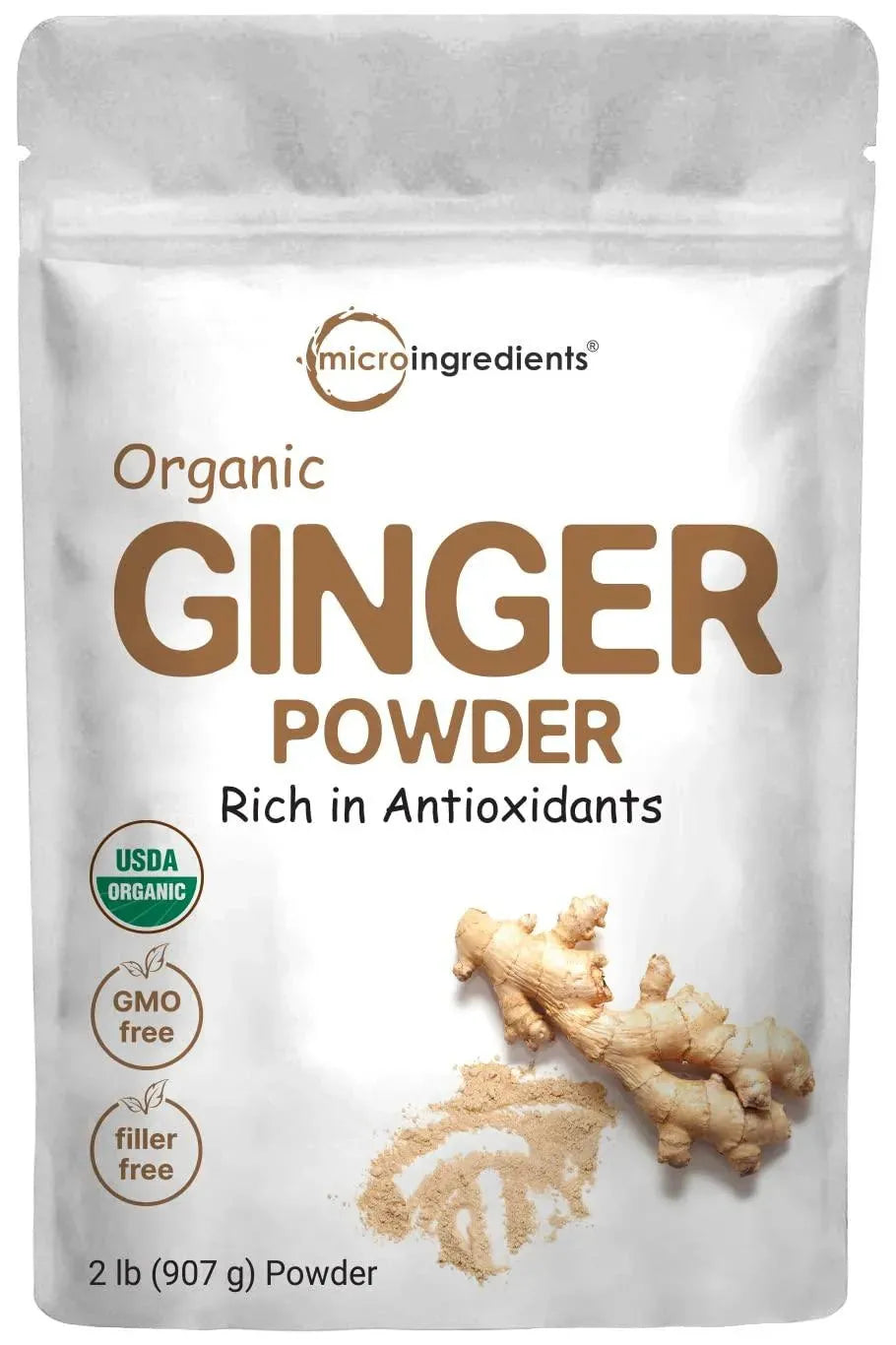 MICRO INGREDIENTS - Micro Ingredients Organic Ginger Powder 907Gr. - The Red Vitamin MX - Suplementos Alimenticios - {{ shop.shopifyCountryName }}
