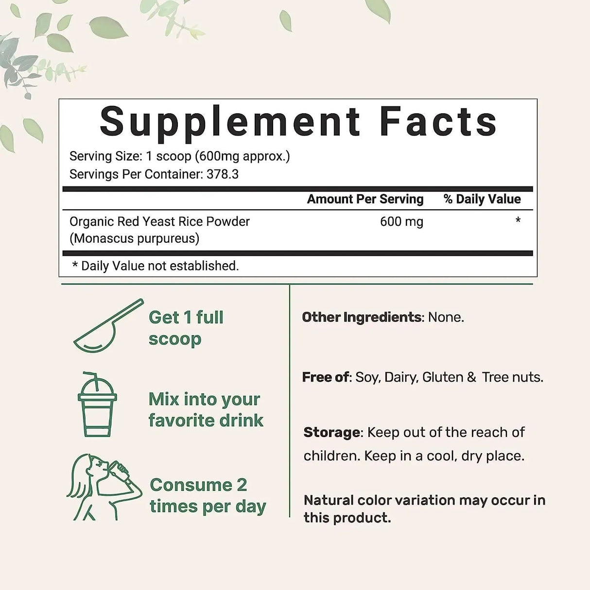 MICRO INGREDIENTS - Micro Ingredients Organic Red Yeast Rice Powder 227Gr. - The Red Vitamin MX - Suplementos Alimenticios - {{ shop.shopifyCountryName }}