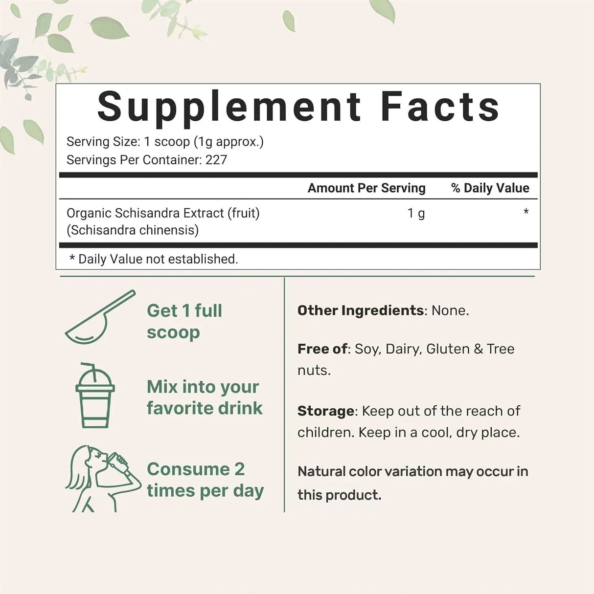 MICRO INGREDIENTS - Micro Ingredients Organic Schisandra Extract Powder 227Gr. - The Red Vitamin MX - Suplementos Alimenticios - {{ shop.shopifyCountryName }}