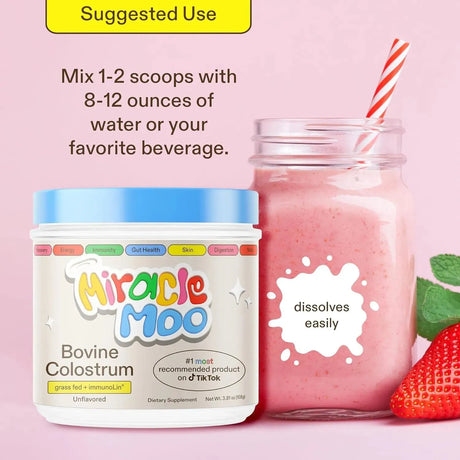 MIRACLE MOO - Miracle Moo Grass Fed Bovine Colostrum Supplement - The Red Vitamin MX - Suplementos Alimenticios - {{ shop.shopifyCountryName }}