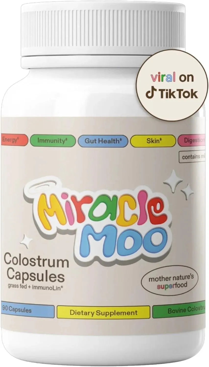 MIRACLE MOO - Miracle Moo Grass Fed Bovine Colostrum Supplement - The Red Vitamin MX - Suplementos Alimenticios - {{ shop.shopifyCountryName }}