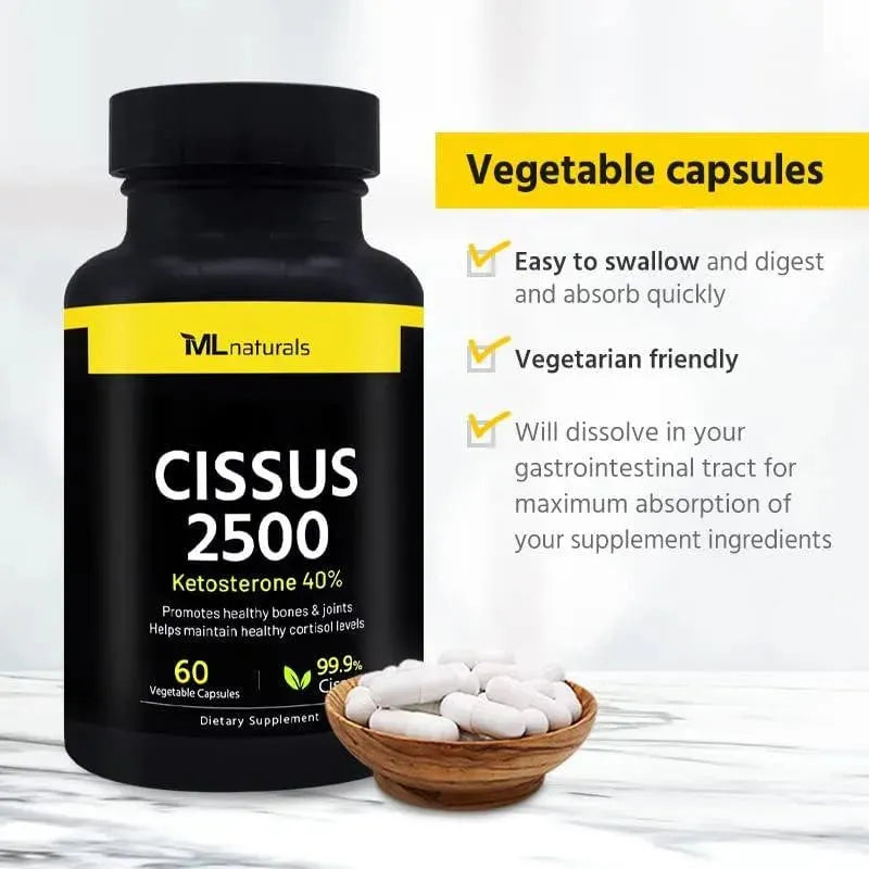 ML NATURALS - ML Naturals Cissus 2500Mg. 60 Capsulas - The Red Vitamin MX - Suplementos Alimenticios - {{ shop.shopifyCountryName }}