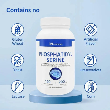 ML NATURALS - ML Naturals Phosphatidyl Serine 200Mg. 120 Capsulas - The Red Vitamin MX - Suplementos Alimenticios - {{ shop.shopifyCountryName }}