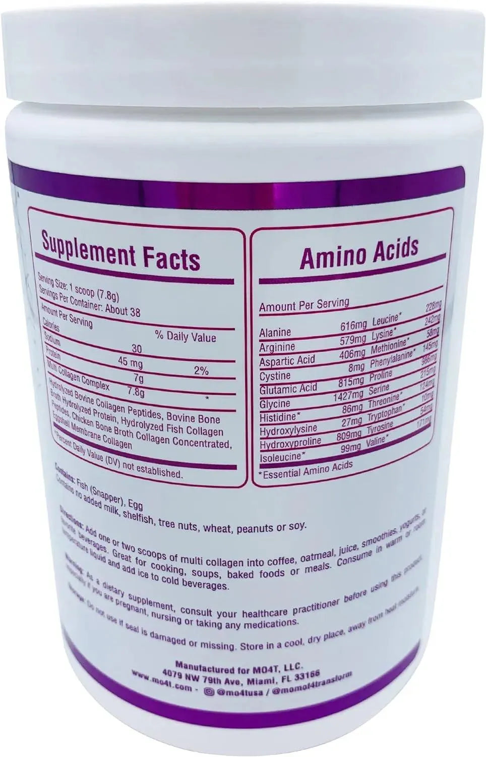MO4T - MO4T Premium Multi Collagen Powder 300Gr. - The Red Vitamin MX - Suplementos Alimenticios - {{ shop.shopifyCountryName }}