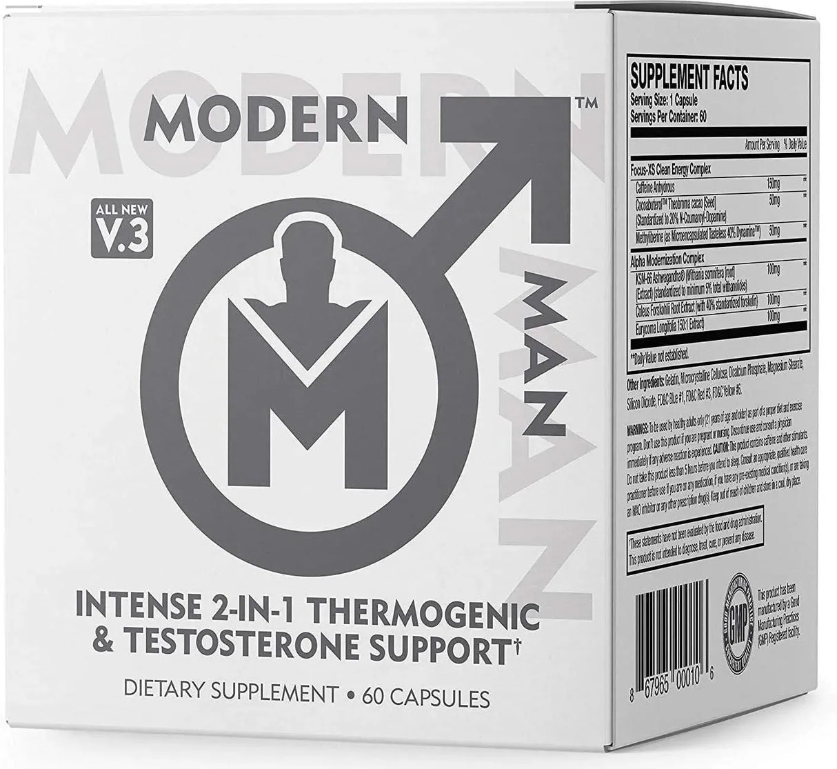 MODERN MAN - Modern Man V3 Thermogenic Fat Burner for Men 60 Capsulas - The Red Vitamin MX - Suplementos Alimenticios - {{ shop.shopifyCountryName }}