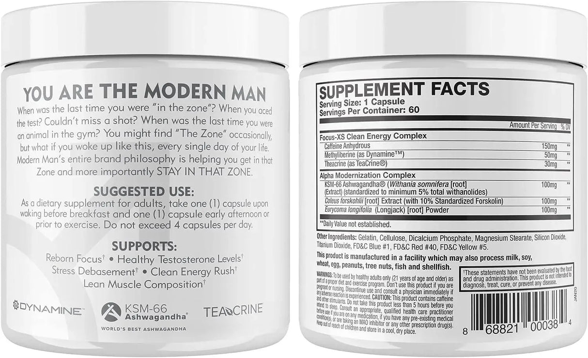 MODERN MAN - Modern Man V3 Thermogenic Fat Burner for Men 60 Capsulas - The Red Vitamin MX - Suplementos Alimenticios - {{ shop.shopifyCountryName }}