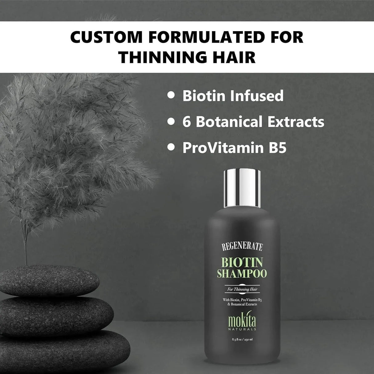 MOKITA NATURALS - Mokita Naturals Hair Thickening Shampoo & Biotin 250Ml. - The Red Vitamin MX - Shampoo Para Cabello - {{ shop.shopifyCountryName }}