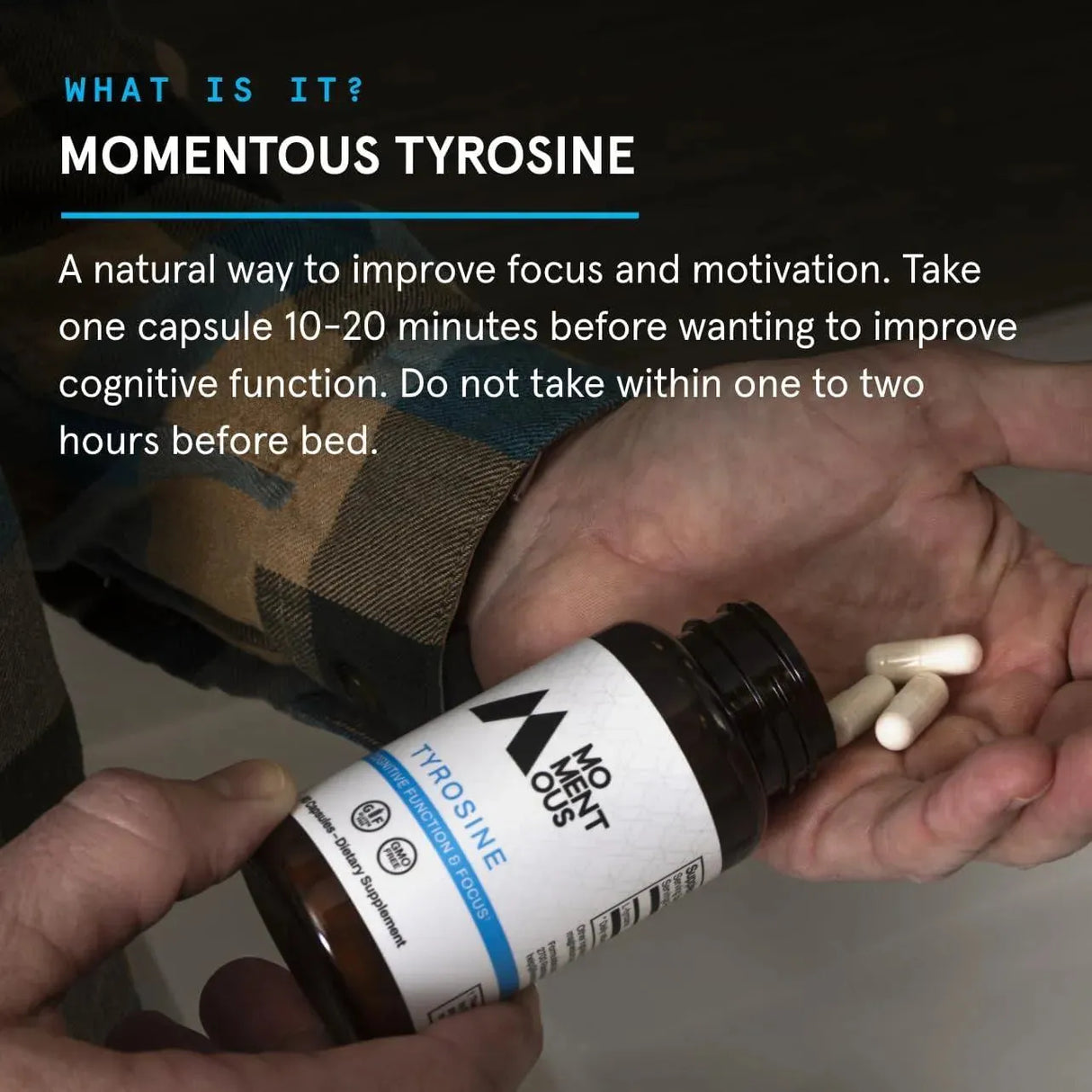 MOMENTOUS - Momentous Tyrosine 60 Capsulas - The Red Vitamin MX - Suplementos Alimenticios - {{ shop.shopifyCountryName }}