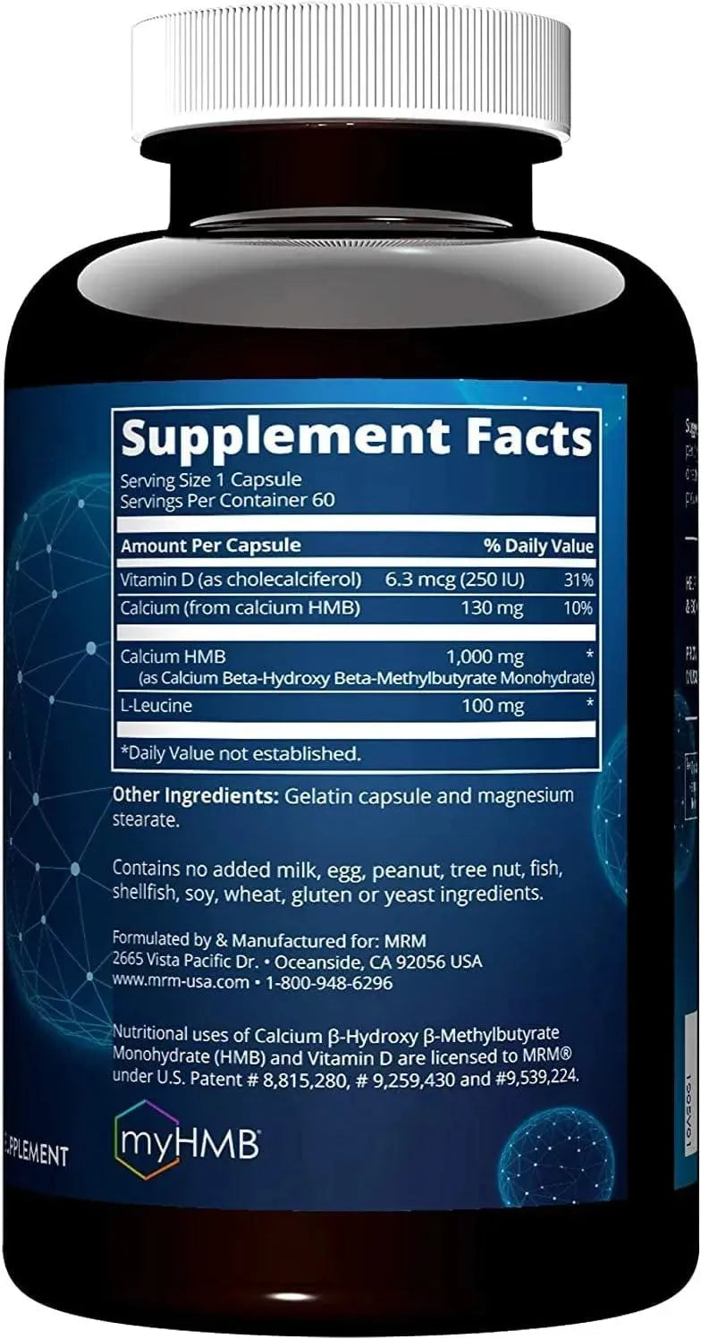 MRM - MRM HMB 1000Mg. 60 Capsulas - The Red Vitamin MX - Suplementos Alimenticios - {{ shop.shopifyCountryName }}