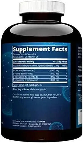MRM - MRM Nutrition BCAA+ 6000Mg. 90 Capsulas - The Red Vitamin MX - Suplementos Alimenticios - {{ shop.shopifyCountryName }}