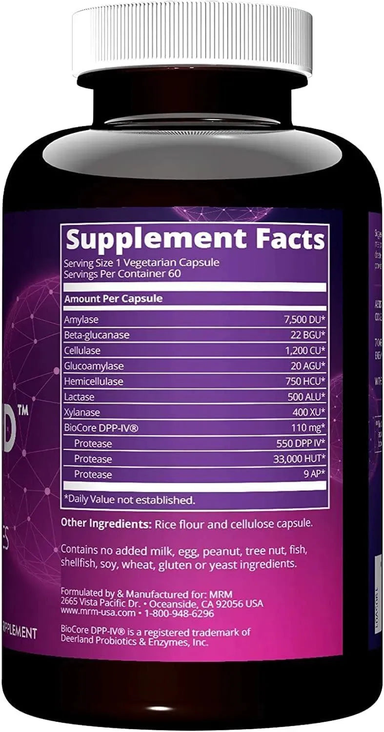 MRM - MRM Nutrition Gluten-Aid Digestive Enzymes 60 Capsulas - The Red Vitamin MX - Suplementos Alimenticios - {{ shop.shopifyCountryName }}