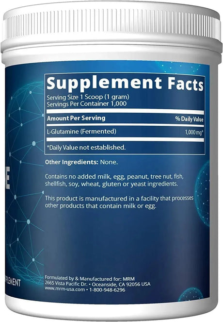 MRM - MRM Nutrition L-Glutamine 5000Mg. 200 Servicios 1000Gr. - The Red Vitamin MX - Suplementos Alimenticios - {{ shop.shopifyCountryName }}