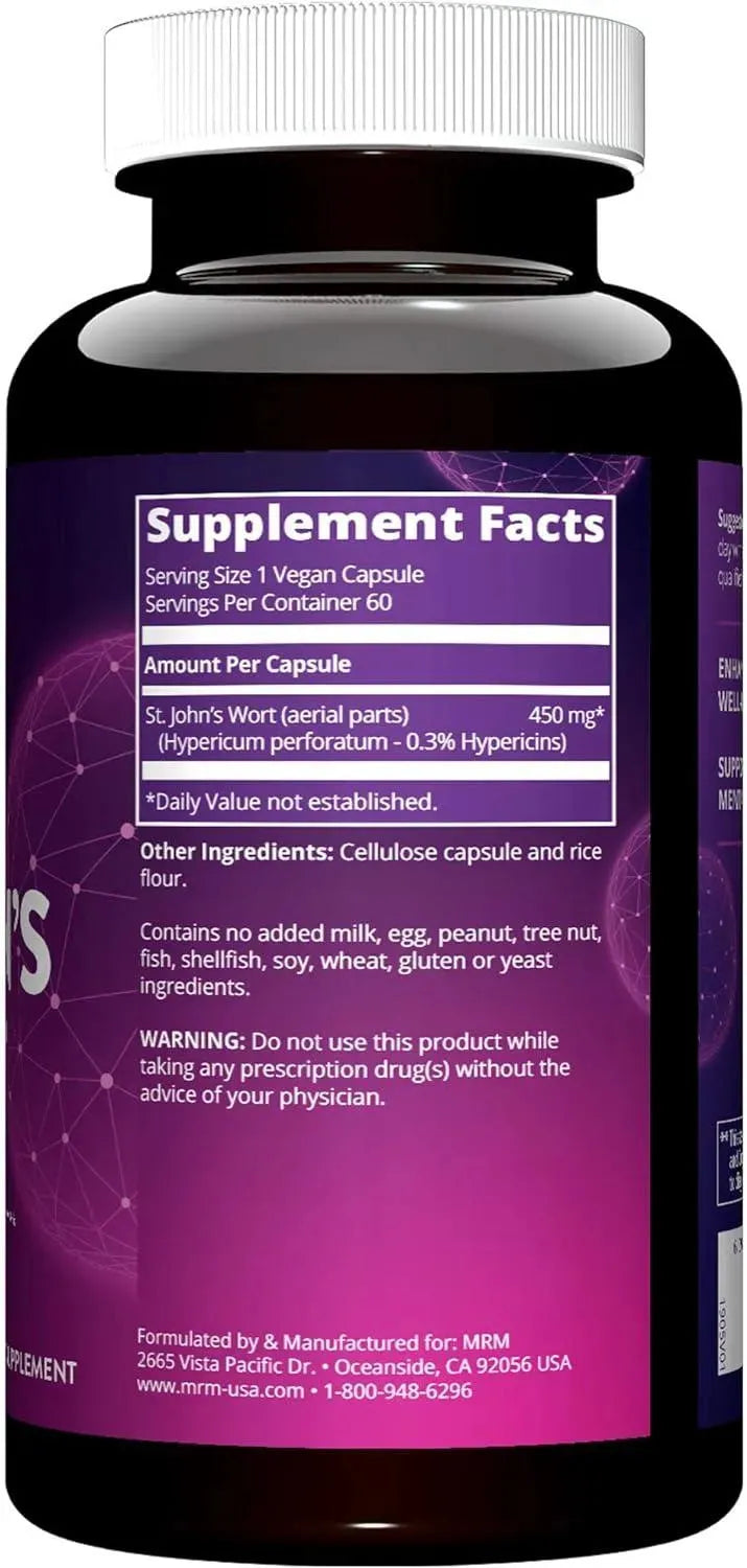 MRM - MRM Nutrition St. John’s Wort 60 Capsulas - The Red Vitamin MX - Suplementos Alimenticios - {{ shop.shopifyCountryName }}