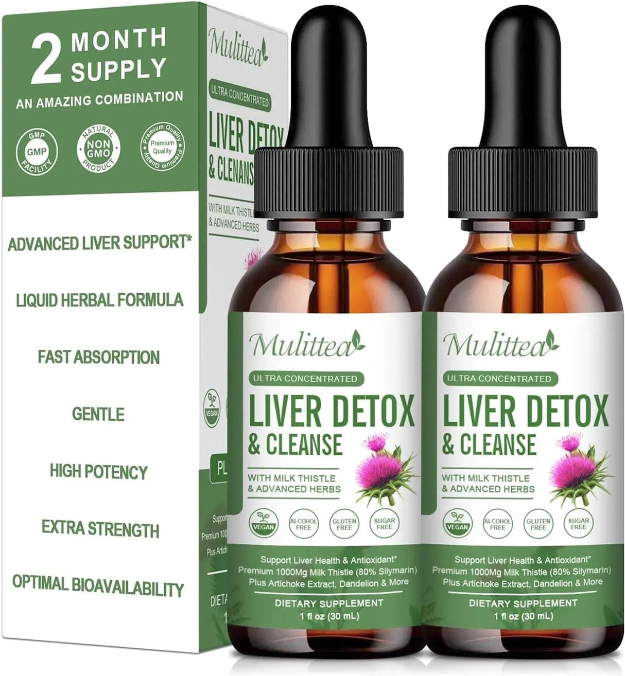 MULTITTEA - Mulittea Liver Health Liquid Drops 30Ml. 2 Pack - The Red Vitamin MX - Suplementos Alimenticios - {{ shop.shopifyCountryName }}