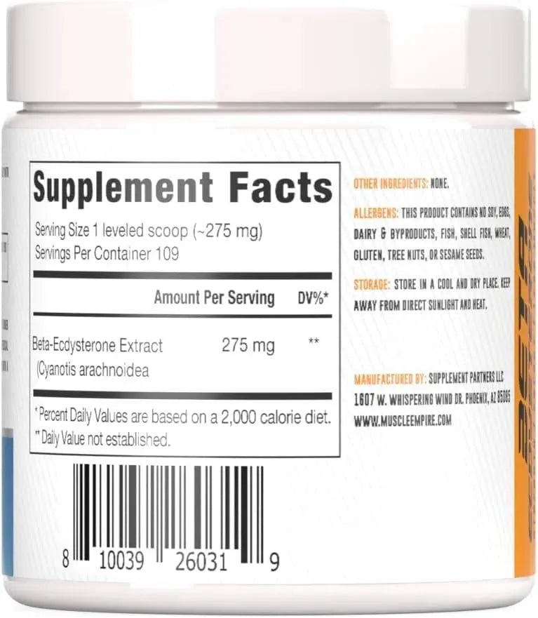 MUSCLE EMPIRE - Muscle Empire Beta-Ecdysterone Powder 30Gr. - The Red Vitamin MX - Suplementos Alimenticios - {{ shop.shopifyCountryName }}