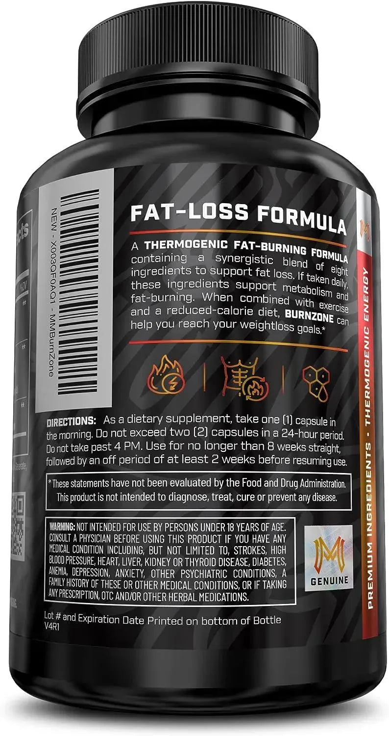 MUSCLEMOTIVE - MuscleMotive Burnzone Thermogenic Fat Burner 60 Capsulas - The Red Vitamin MX - Suplementos Alimenticios - {{ shop.shopifyCountryName }}
