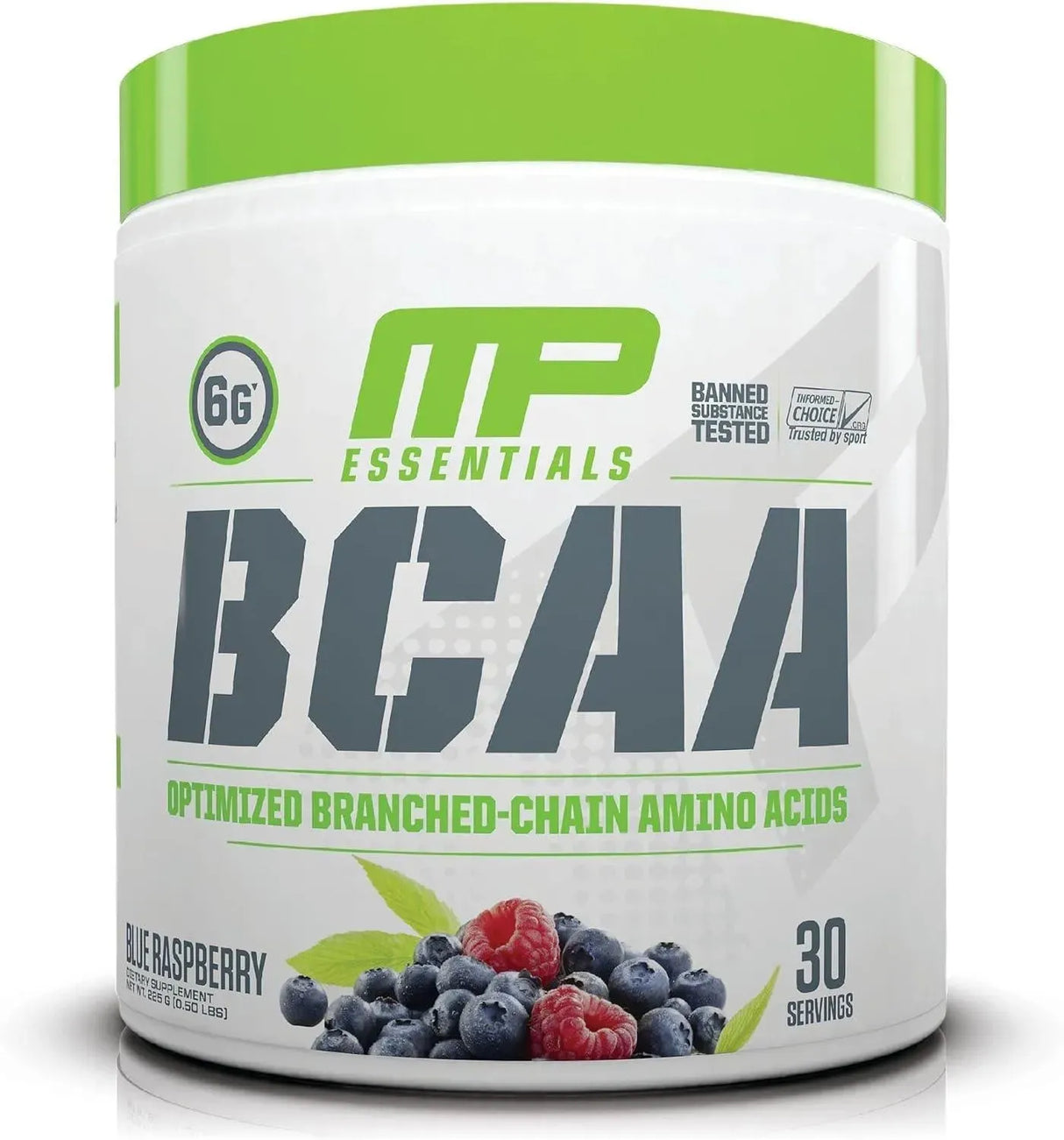 MUSCLEPHARM - MusclePharm Essentials BCAA Powder Blue Raspberry Flavor 30 Servicios 225Gr. - The Red Vitamin MX - Suplementos Alimenticios - {{ shop.shopifyCountryName }}