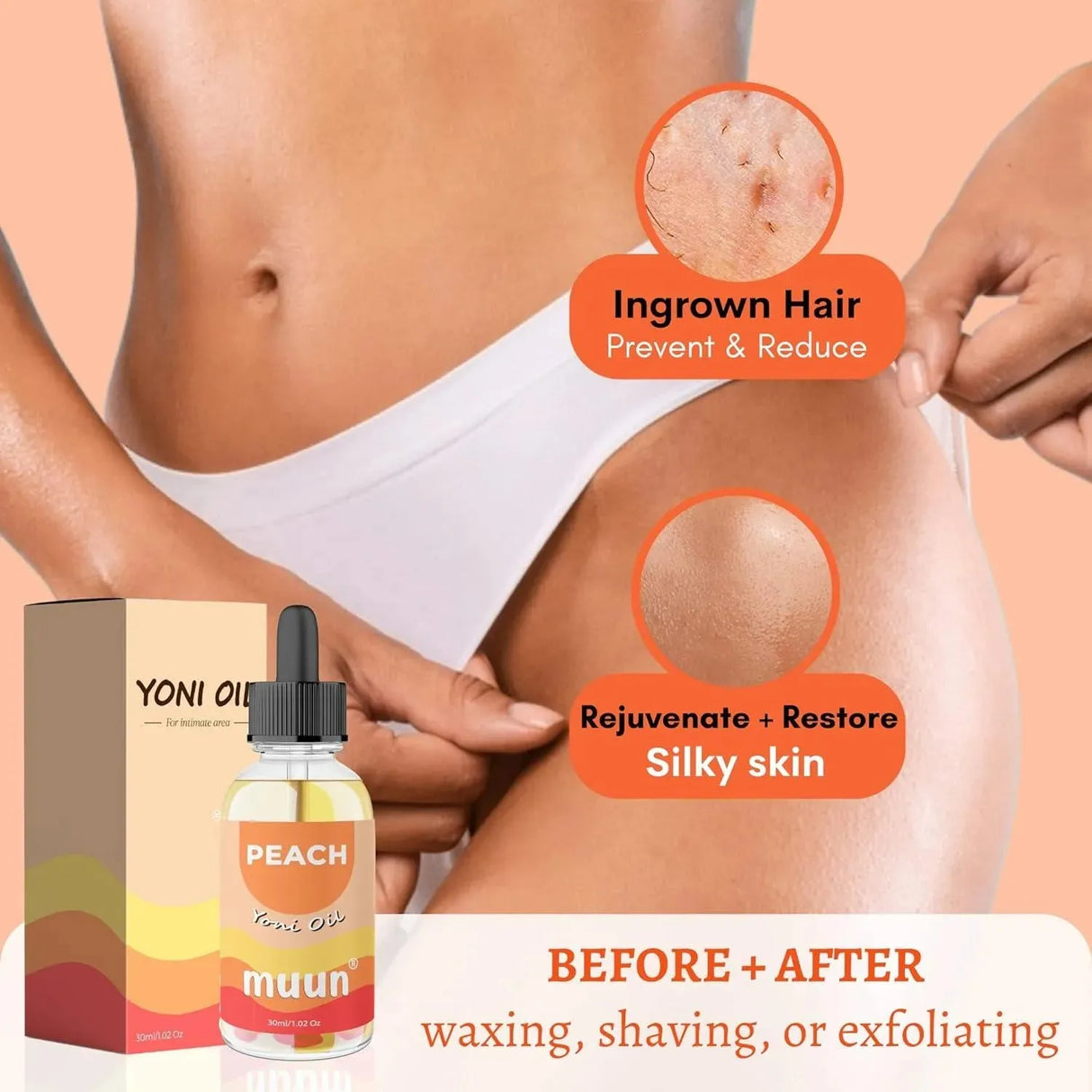 MUUN - Muun Yoni Oil Vaginal Dryness Odor Eliminator and Soothes 30Ml. - The Red Vitamin MX - Hidratantes Vaginales - {{ shop.shopifyCountryName }}