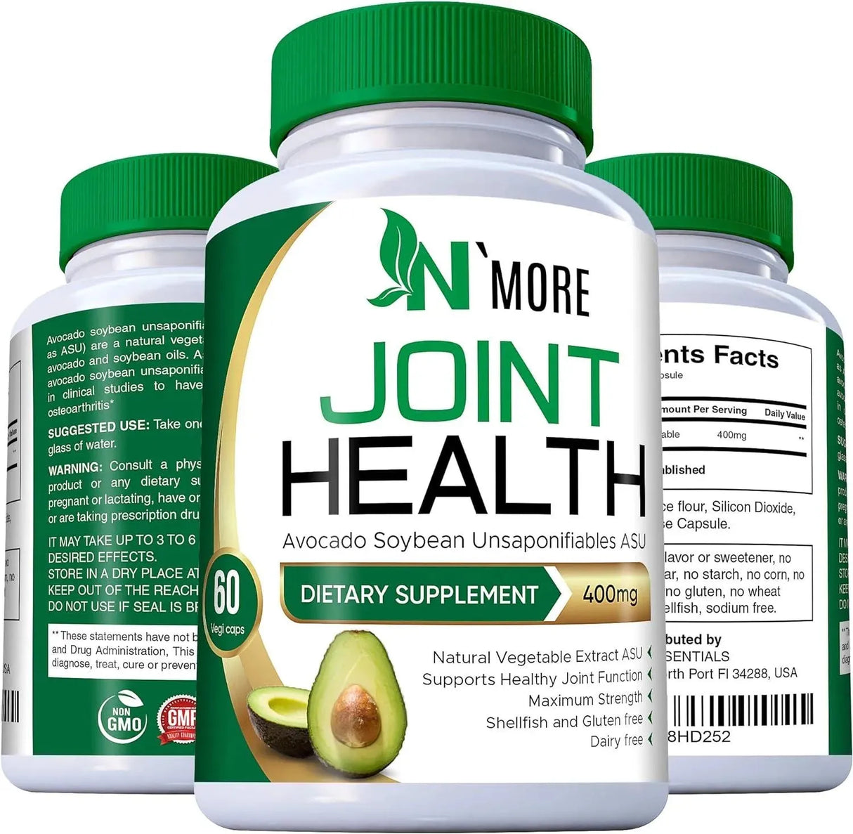 N'MORE - N'More Avocado Soybean Unsaponifiables Joint Health 400Mg. 60 Capsulas - The Red Vitamin MX - Suplementos Alimenticios - {{ shop.shopifyCountryName }}