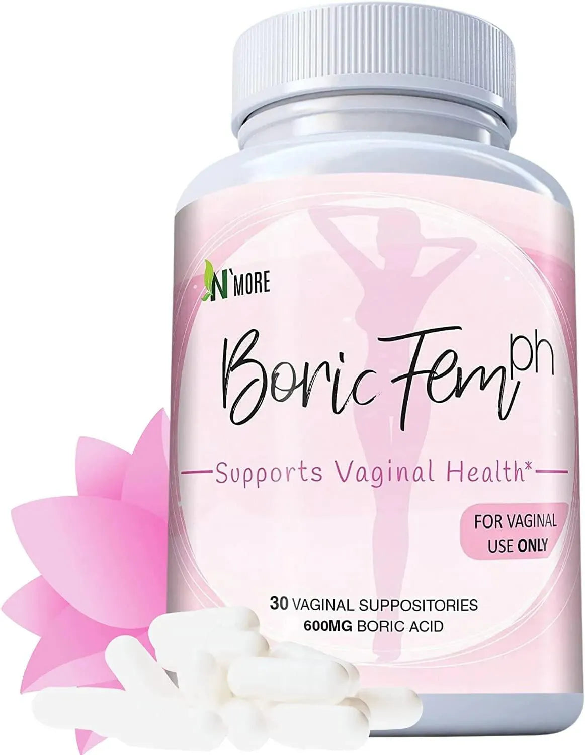 N'MORE - N'More Boric Acid Vaginal Suppositories 600Mg. 30 Supositorios - The Red Vitamin MX - Supositorios De Ácido Bórico - {{ shop.shopifyCountryName }}
