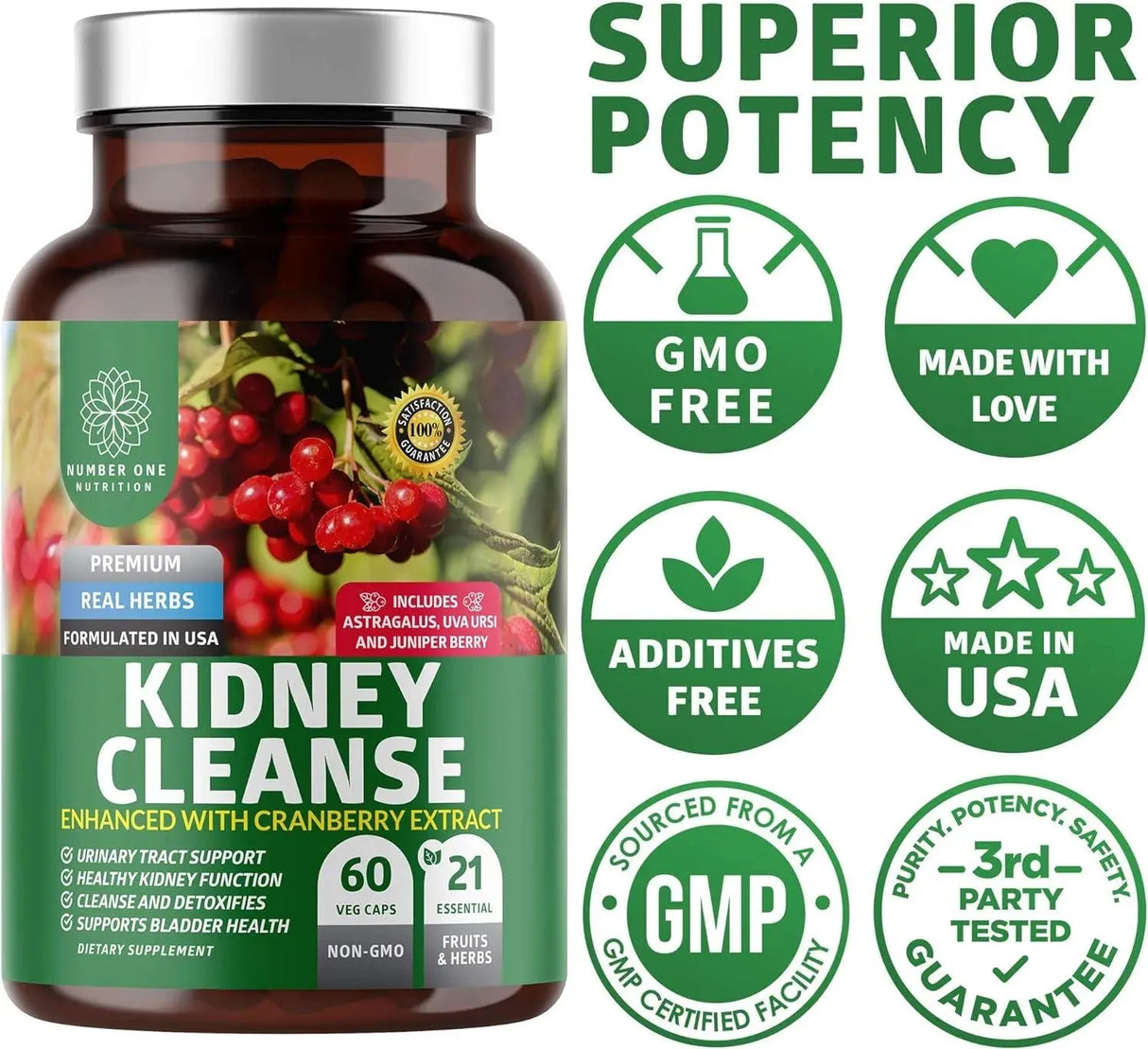 N1N - N1N Premium Kidney Cleanse 60 Capsulas - The Red Vitamin MX - Suplementos Alimenticios - {{ shop.shopifyCountryName }}
