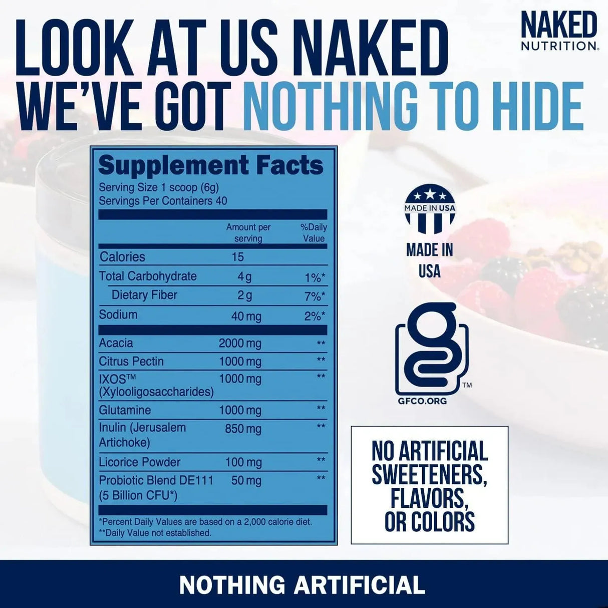 NAKED NUTRITION - NAKED Nutrition Gut Health 40 Servicios 240Gr. - The Red Vitamin MX - Suplementos Alimenticios - {{ shop.shopifyCountryName }}