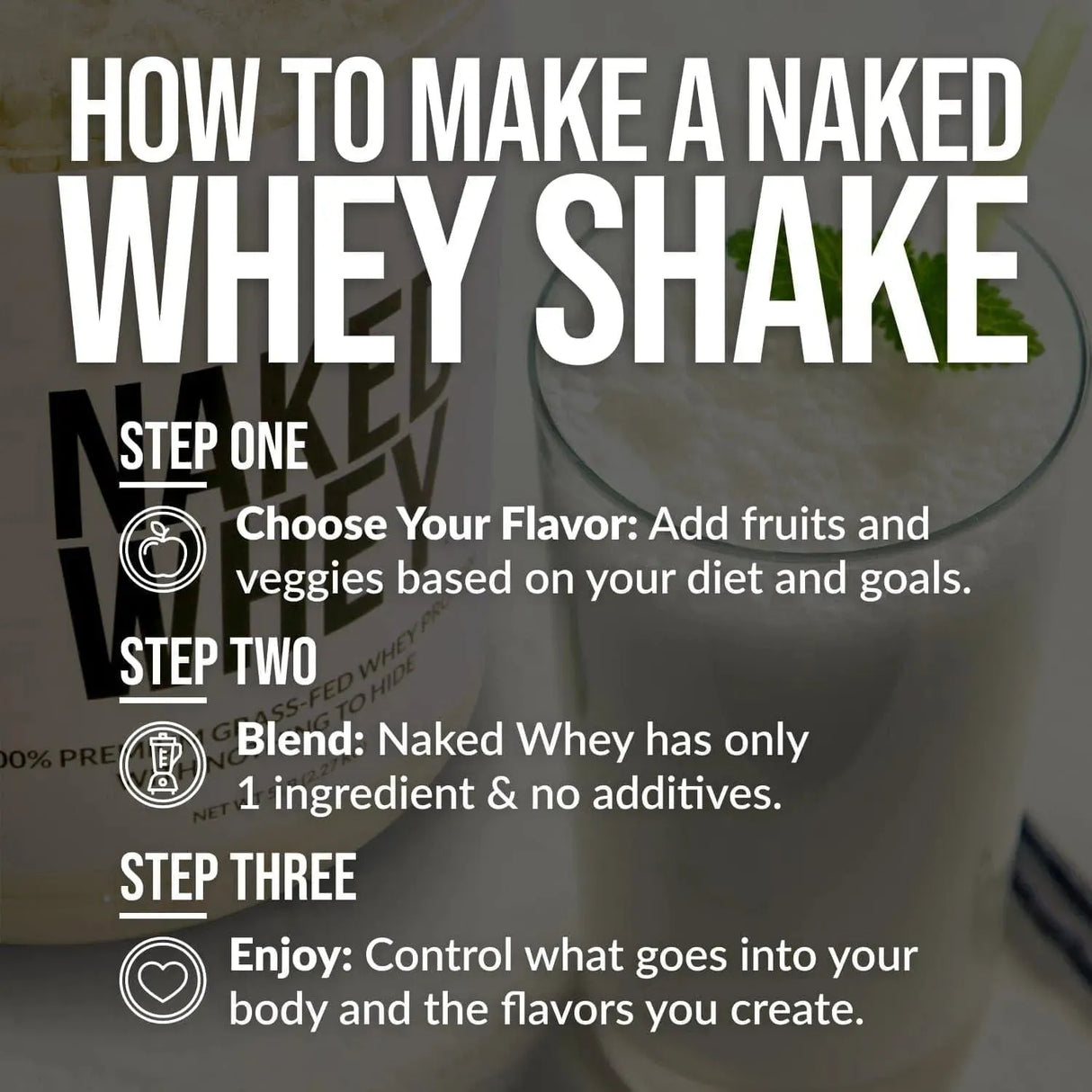 NAKED NUTRITION - NAKED Whey Grass Fed Whey Protein Powder Unflavored 907Gr. - The Red Vitamin MX - Suplementos Alimenticios - {{ shop.shopifyCountryName }}