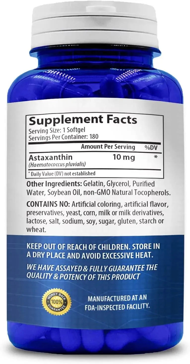 NASA BEAHAVA - NASA BEAHAVA Astaxanthin 10Mg. 180 Capsulas Blandas - The Red Vitamin MX - Suplementos Alimenticios - {{ shop.shopifyCountryName }}