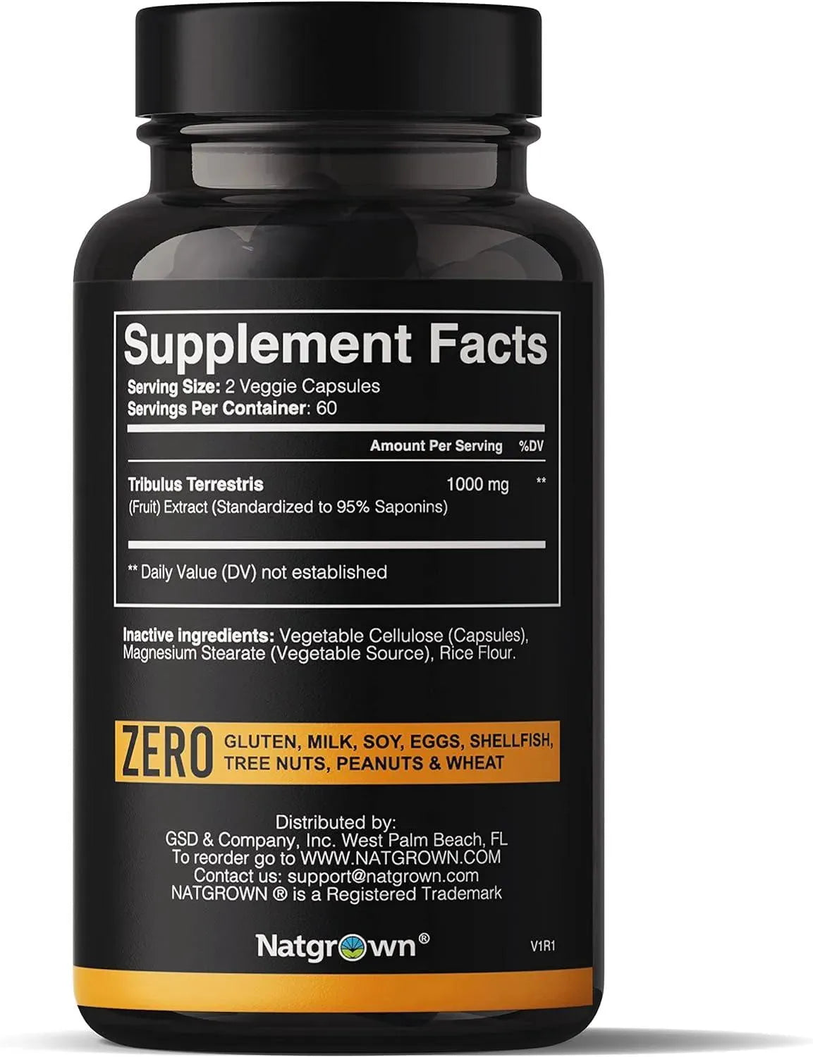 NATGROWN - Natgrown Tribulus Terrestris for Men 1000Mg. 120 Capsulas - The Red Vitamin MX - Suplementos Alimenticios - {{ shop.shopifyCountryName }}