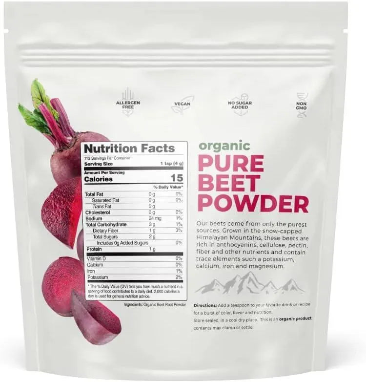 NATIONS NUTRITION - Nations Nutrition Pure Beet Root Powder Organic 452Gr. - The Red Vitamin MX - Suplementos Alimenticios - {{ shop.shopifyCountryName }}