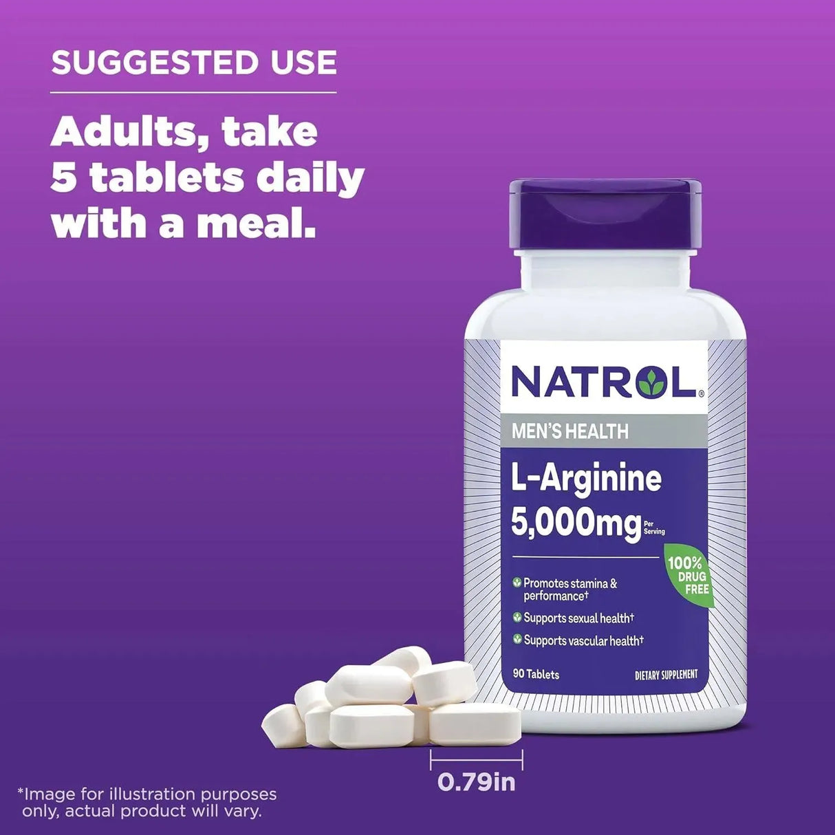 NATROL - Natrol L-Arginine 5000Mg. 90 Tabletas - The Red Vitamin MX - Suplementos Alimenticios - {{ shop.shopifyCountryName }}