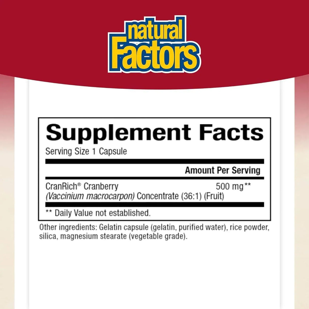 NATURAL FACTORS - CranRich by Natural Factors Super Strength Cranberry 90 Capsulas - The Red Vitamin MX - Suplementos Alimenticios - {{ shop.shopifyCountryName }}