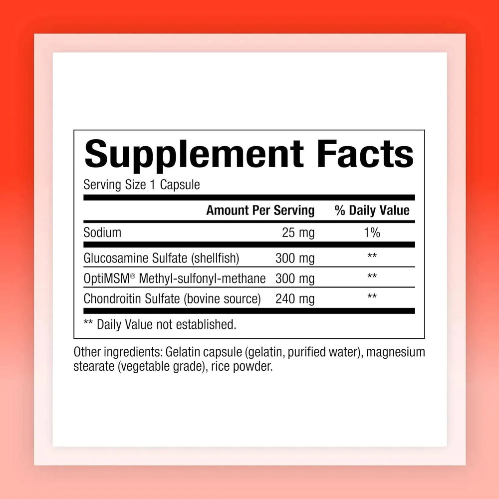 NATURAL FACTORS - Natural Factors MSM Joint Formula 180 Capsulas - The Red Vitamin MX - Suplementos Alimenticios - {{ shop.shopifyCountryName }}