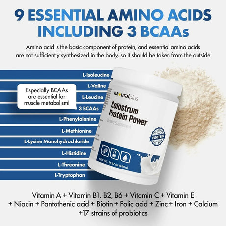 NATURALPLUS - NATURALPLUS Colostrum Protein Powder 450Gr. - The Red Vitamin MX - Suplementos Alimenticios - {{ shop.shopifyCountryName }}