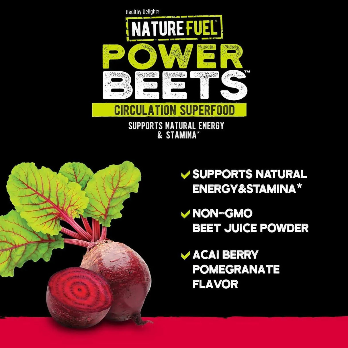 NATURE FUEL - Nature Fuel Power Beets Powder 330Gr. - The Red Vitamin MX - Suplementos Alimenticios - {{ shop.shopifyCountryName }}