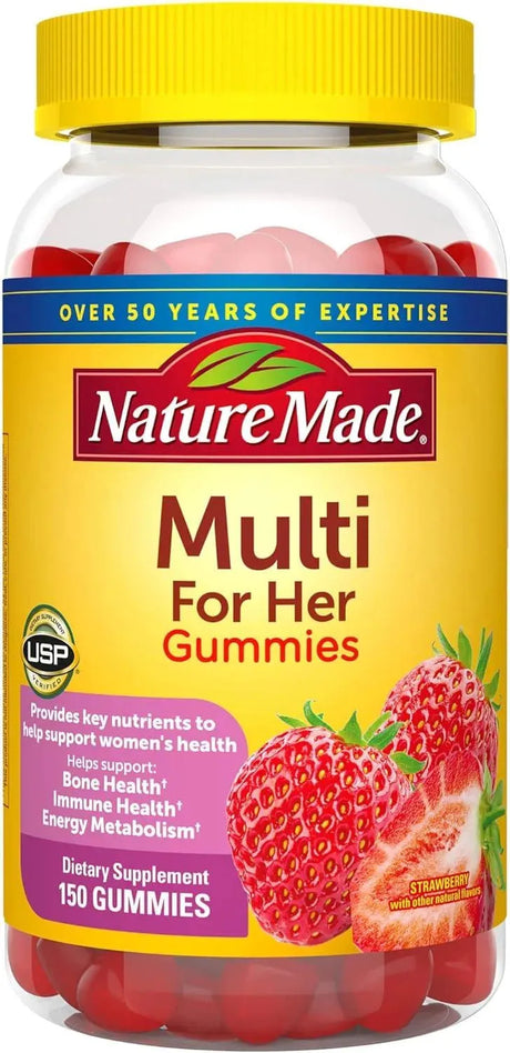 NATURE MADE - Nature Made Multivitamin For Her 150 Gomitas - The Red Vitamin MX - Suplementos Alimenticios - {{ shop.shopifyCountryName }}