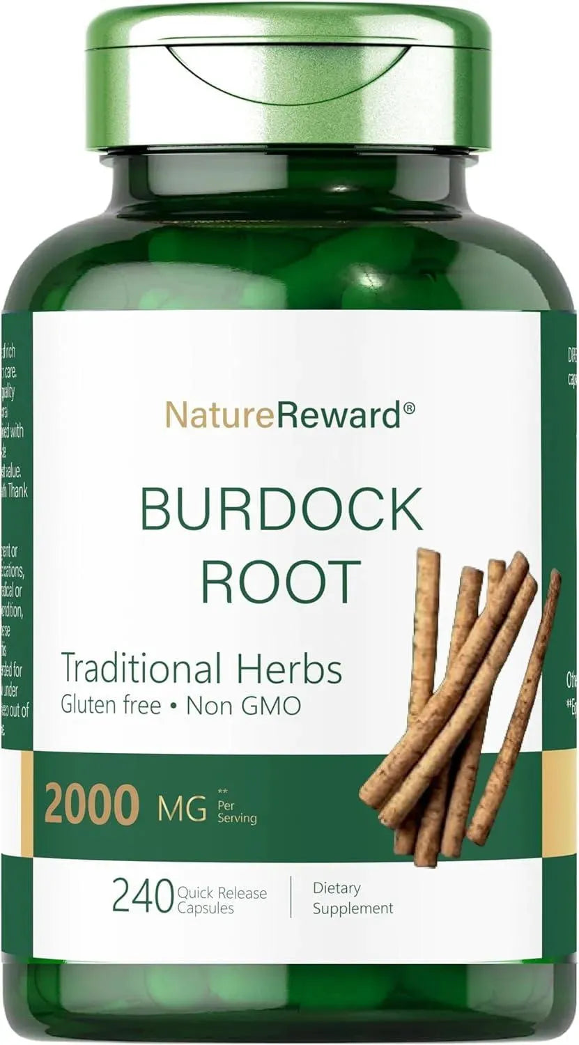 NATURE REWARD - Nature Reward Burdock Root 1000Mg. 240 Capsulas - The Red Vitamin MX - Suplementos Alimenticios - {{ shop.shopifyCountryName }}