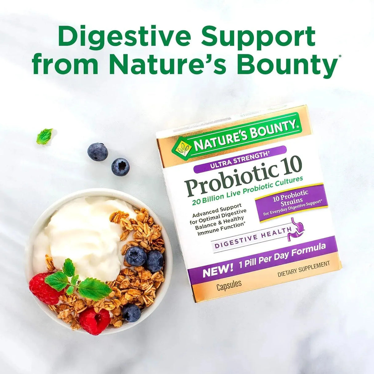 NATURE'S BOUNTY - Nature's Bounty Controlled Delivery Probiotic 30 Tabletas - The Red Vitamin MX - Suplementos Alimenticios - {{ shop.shopifyCountryName }}