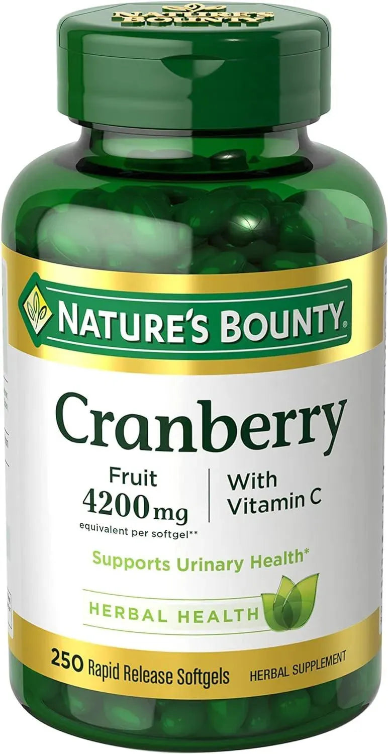 NATURE'S BOUNTY - Nature's Bounty Cranberry 4200Mg. With Vitamin C 250 Capsulas Blandas - The Red Vitamin MX - Suplementos Alimenticios - {{ shop.shopifyCountryName }}