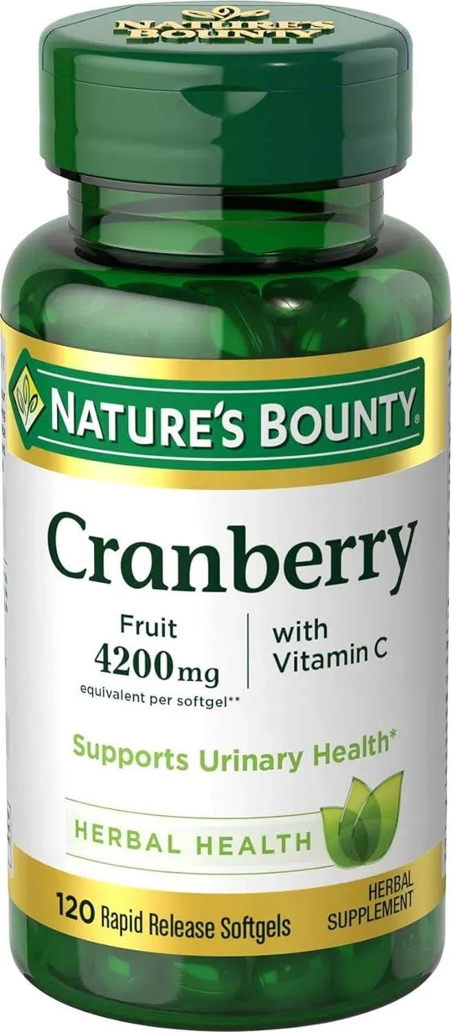 NATURE'S BOUNTY - Nature's Bounty Cranberry Fruit 4200Mg. with Vitamin C 120 Capsulas Blandas - The Red Vitamin MX - Suplementos Alimenticios - {{ shop.shopifyCountryName }}