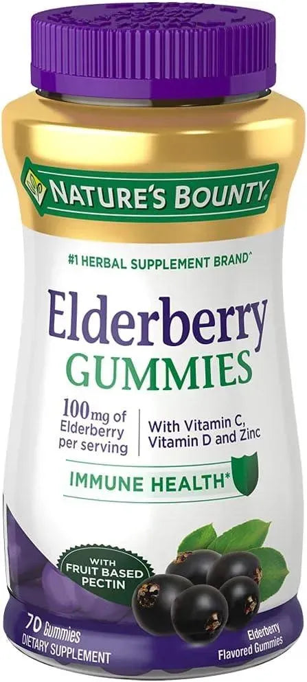 NATURE'S BOUNTY - Nature's Bounty Elderberry Gummies 70 Gomitas - The Red Vitamin MX - Suplementos Alimenticios - {{ shop.shopifyCountryName }}