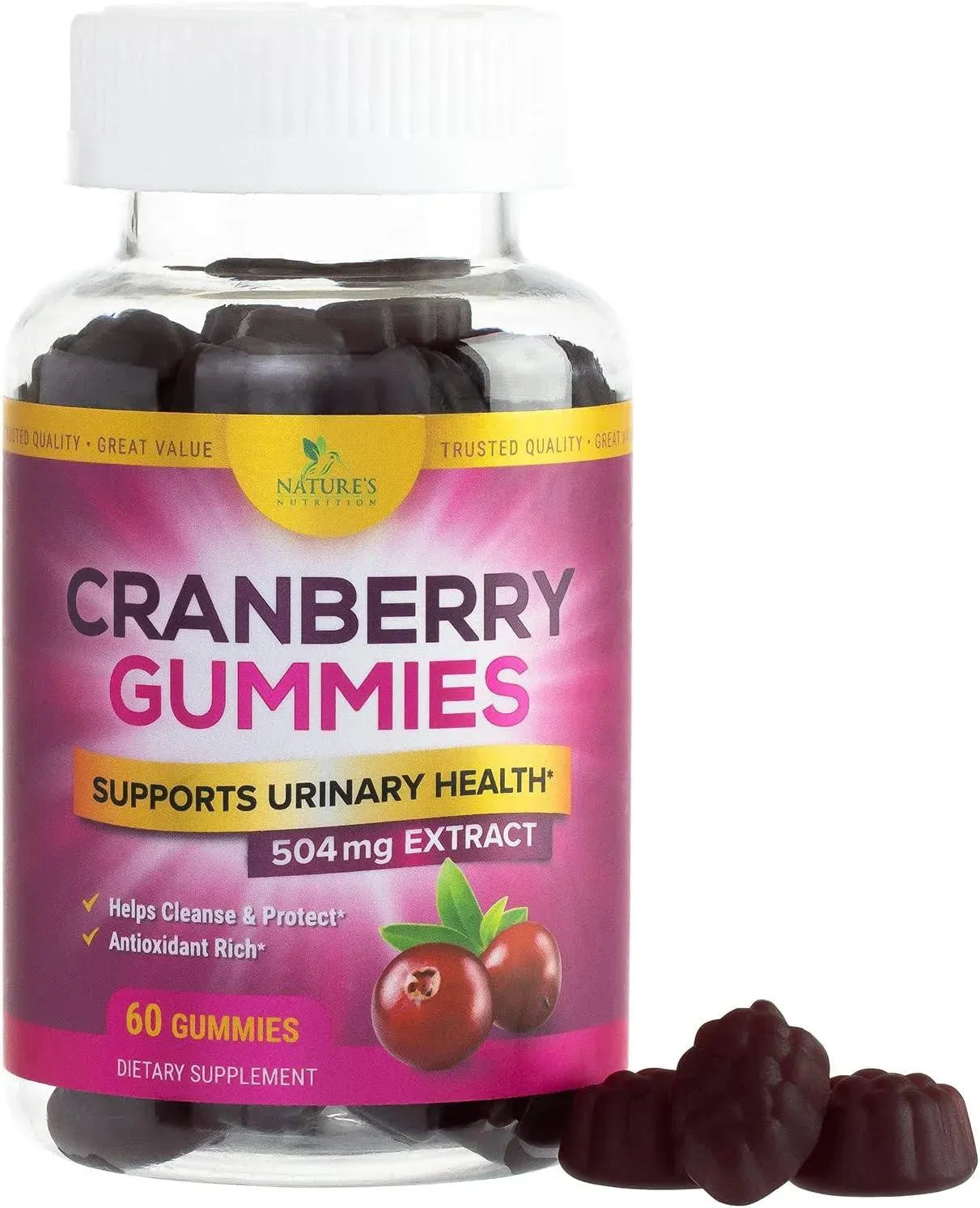 NATURE'S NUTRITION - Nature's Nutrition Cranberry Gummies 60 Gomitas - The Red Vitamin MX - Suplementos Alimenticios - {{ shop.shopifyCountryName }}
