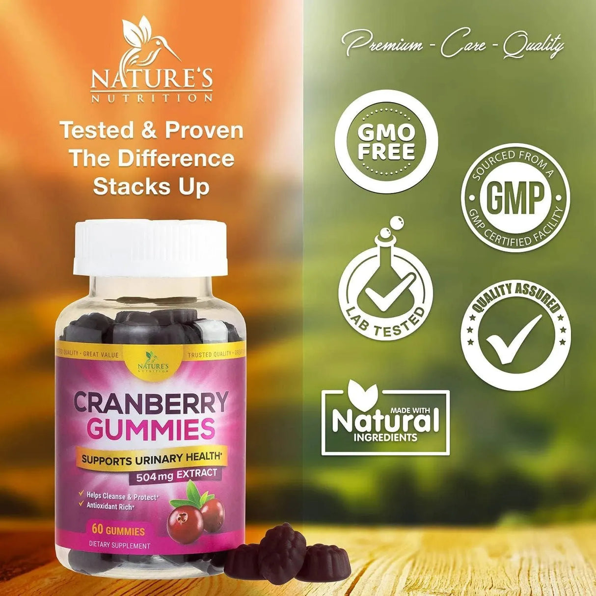 NATURE'S NUTRITION - Nature's Nutrition Cranberry Gummies 60 Gomitas - The Red Vitamin MX - Suplementos Alimenticios - {{ shop.shopifyCountryName }}