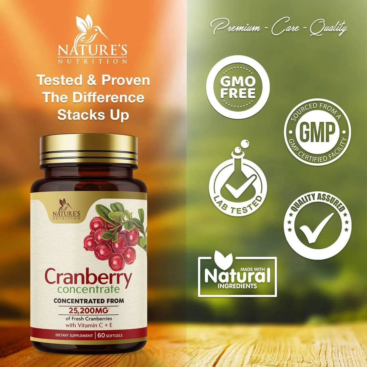 NATURE'S NUTRITION - Nature's Nutrition Cranberry Supplement 60 Capsulas Blandas - The Red Vitamin MX - Suplementos Alimenticios - {{ shop.shopifyCountryName }}