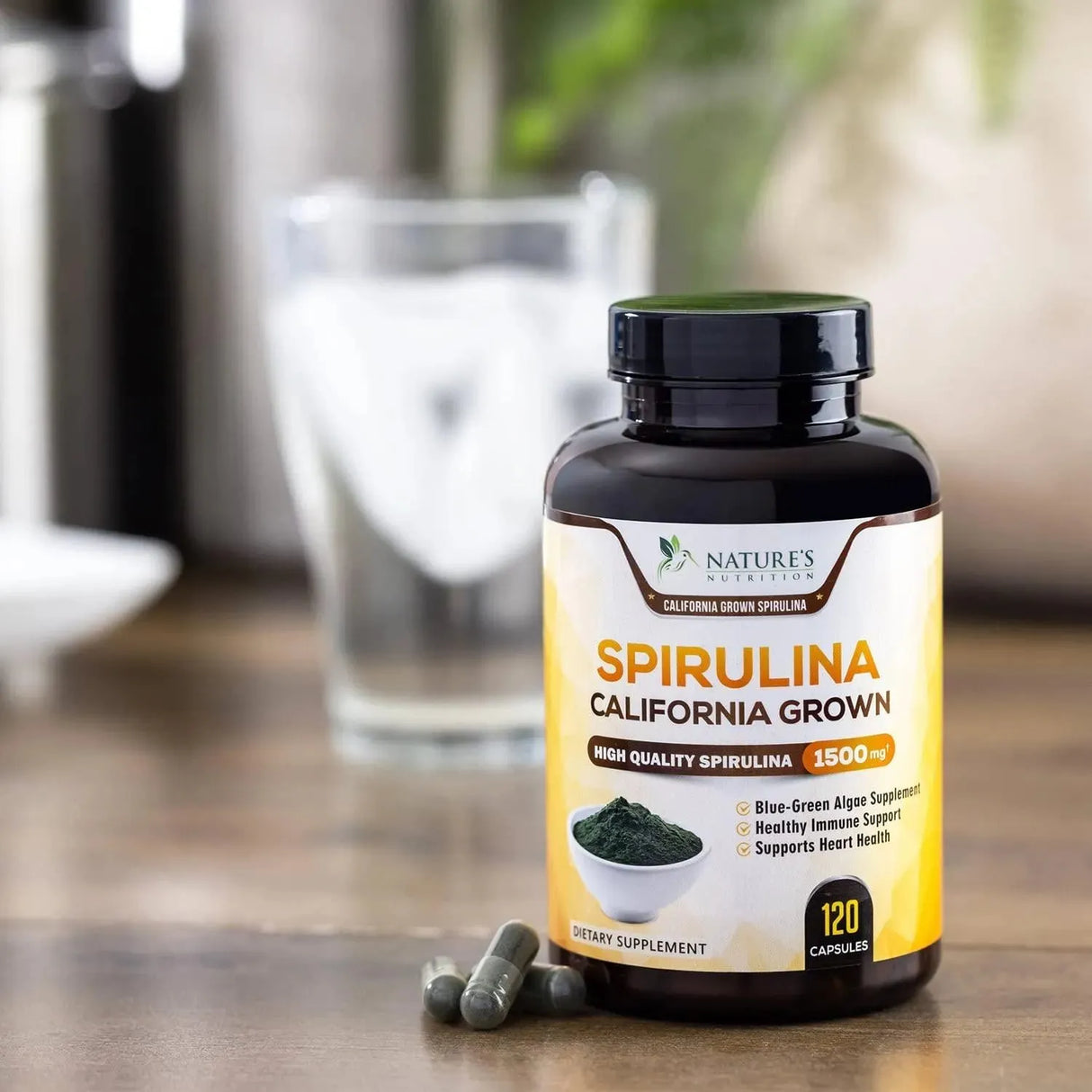 NATURE'S NUTRITION - Nature's Nutrition Spirulina 500Gr. 120 Capsulas - The Red Vitamin MX - Suplementos Alimenticios - {{ shop.shopifyCountryName }}