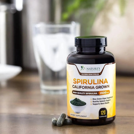 NATURE'S NUTRITION - Nature's Nutrition Spirulina 500Gr. 120 Capsulas - The Red Vitamin MX - Suplementos Alimenticios - {{ shop.shopifyCountryName }}