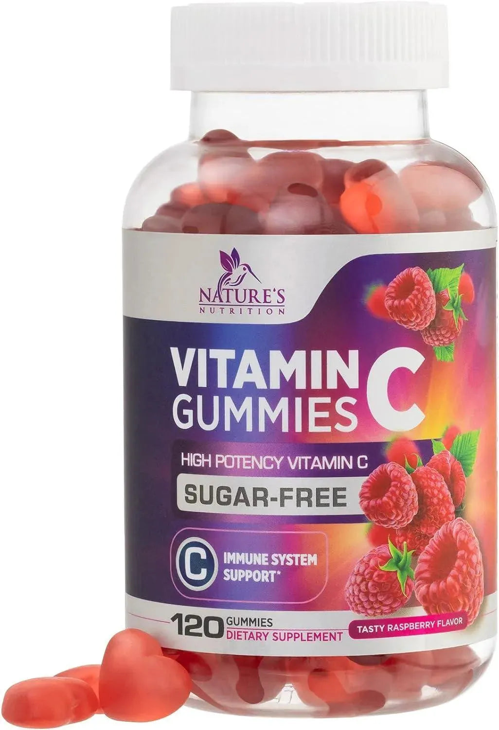 NATURE'S NUTRITION - Nature's Nutrition Sugar Free Vitamin C Gummies 120 Gomitas - The Red Vitamin MX - Suplementos Alimenticios - {{ shop.shopifyCountryName }}