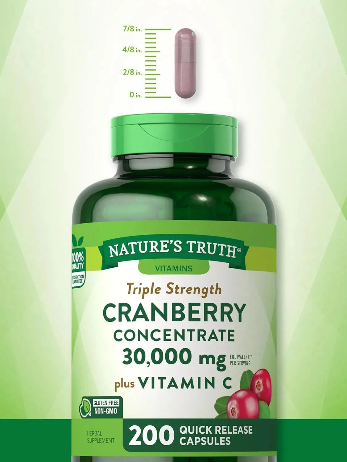 NATURE'S TRUTH - Cranberry Concentrate Plus Vitamin C 200 Capsulas - The Red Vitamin MX - Suplementos Alimenticios - {{ shop.shopifyCountryName }}